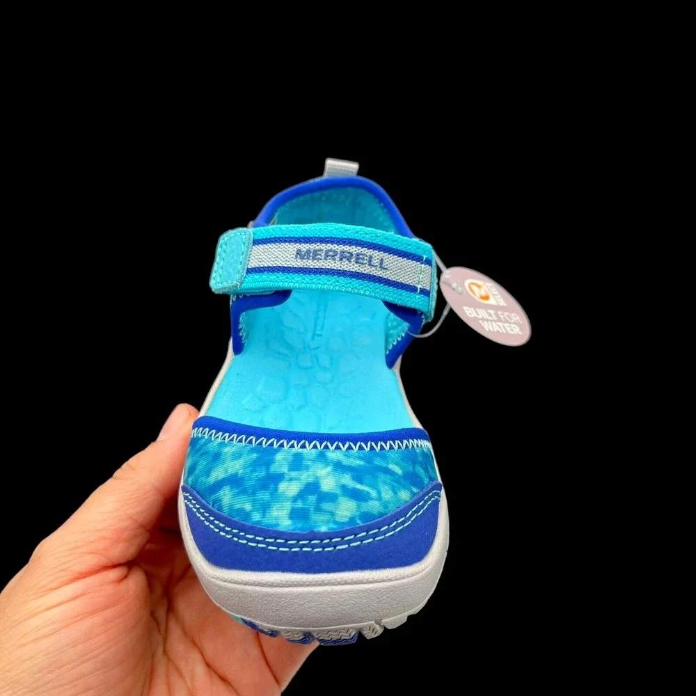 Merrell Baby‎ Girls Closed Toe Sandals Sz 5.5 Wide Aqua Turquoise Water Friendly